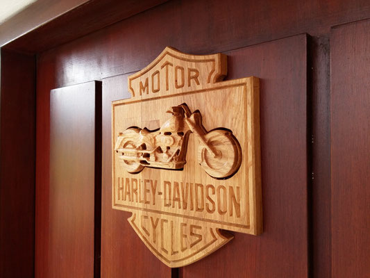 Harley Davidson Motrorrad von kreativ-fraesen.de