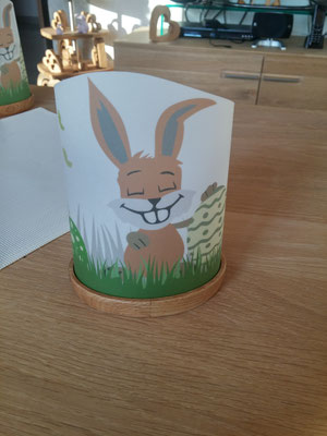 Windlicht Osternest / kreativ-fraesen