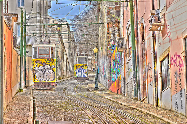 Ascensor da Gloria - Lisbonne © Nicolas GIRAUD