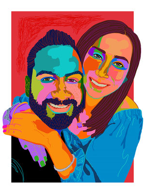 Pedro Manuel y esposa