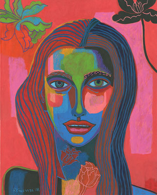 mujer en rosa (vendido)