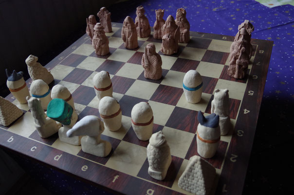 Chess game - Vikings and Egyptian Gods