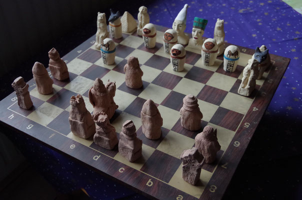 Chess game - Vikings and Egyptian Gods