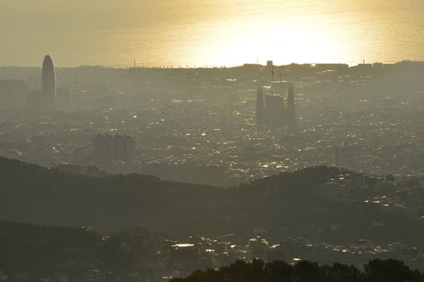 Blick vom Gran Hotel La Florida am Tibidabo