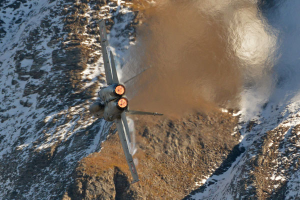 F/A-18 Hornet, Fliegerschießen Axalp, Schweiz 2017 - Nikon D800 / Nikkor 200-500/5.6
