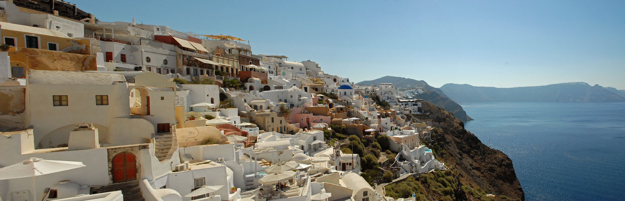 Oia auf Santorin. Griechenland