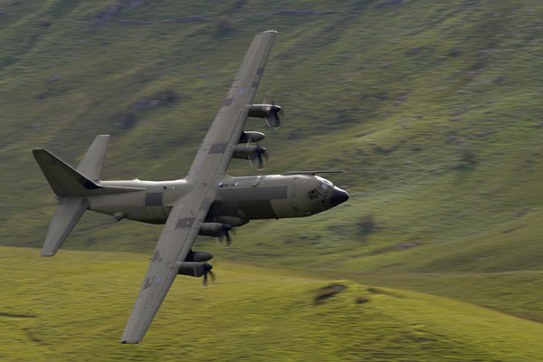 C-130 Hercules, Mach Loop, Wales - Nikon D850 / Nikkor 200-500/5.6