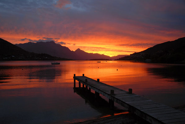 Lake Wakatipu, Südinsel, Neuseeland