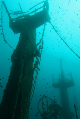 Wrack der Christoforos, Skopelos, Griechenland
