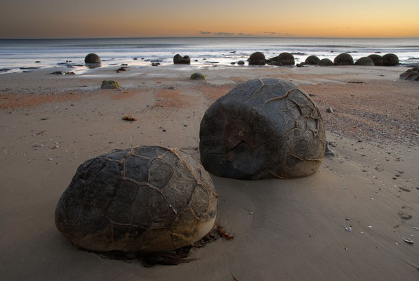 Moeraki Boulders, Südinsel, Neuseeland