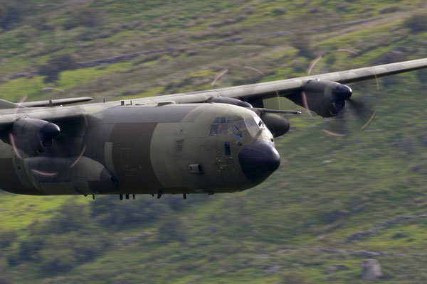 C-130 Hercules, Mach Loop, Wales - Nikon D850 / Nikkor 200-500/5.6