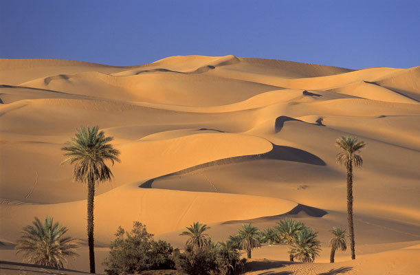 Im Gebiet der Mandara Seen, Sahara, Libyen