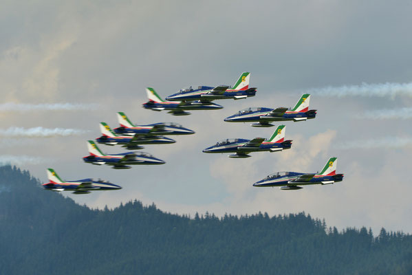 Frecce Tricolori, Airpower, Zeltweg 2016 - Nikon D800 / Nikkor 70-200/2.8 + TC-20E