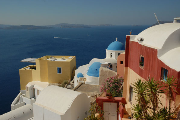 Oia auf Santorin. Griechenland