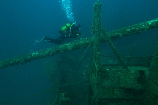 Wrack der Christoforos, Skopelos, Griechenland