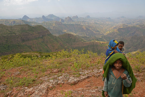 In den Simien-Bergen, Äthiopien