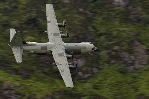 C-130 Hercules, Mach Loop, Wales - Nikon D850 / Nikkor 200-500/5.6