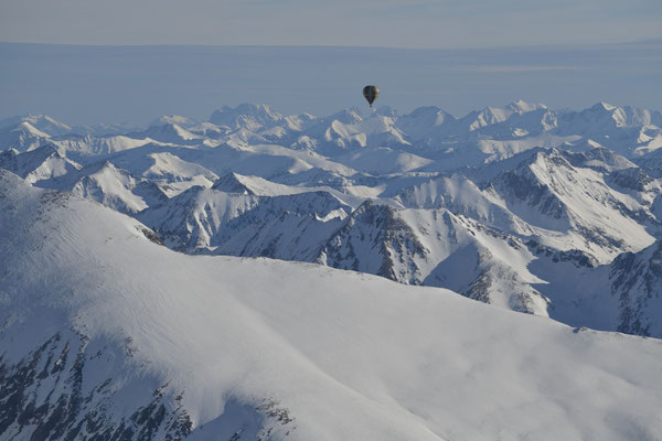 Ballonfahrt von Filzmoos in Salzburg nach Feldkirchen in Kärnten