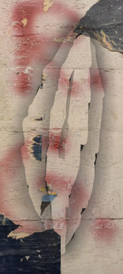 Digital-Foto-Painting 2023, Bunkerwand, Bochumer Hochbunker