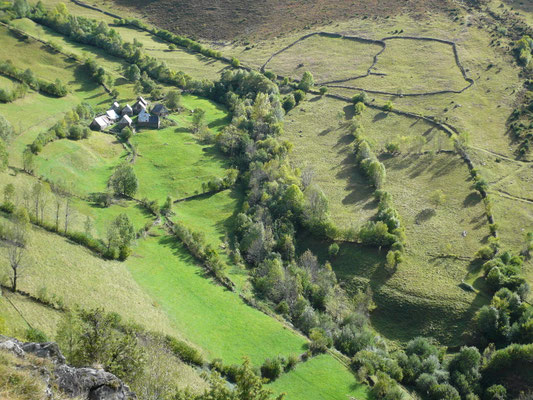 Site du village de Laspé et terres agricoles