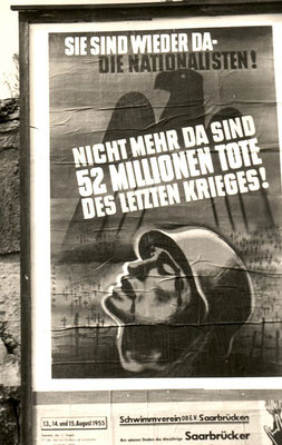 Wahlplakat Abstimmung 1955