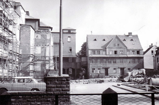 Abrissarbeiten St. Josef-Krankenhaus Dudweiler 1966