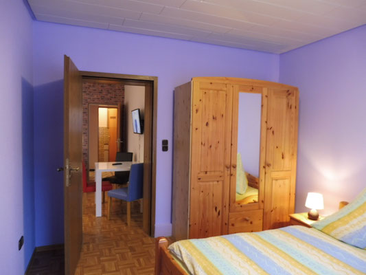 Schlafzimmer Apartment Sandbank