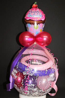 Stuffer mit Happy Birthday Mini Folienballon, Dekobänder, Räppli, Miniballons CHF 35.00