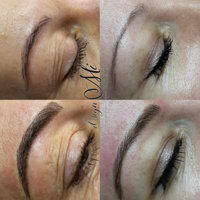 Microblading vs Permanent Make up Augenbrauen Tirol Innsbruck vorher nachher