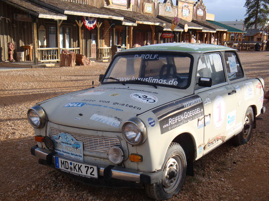 Ein Trabbi im Wilden Westen