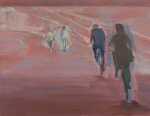 am kanal 2012, tempera und öl auf leinwand