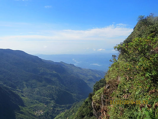 Aussicht von Worlds End in die umliegenden Berge