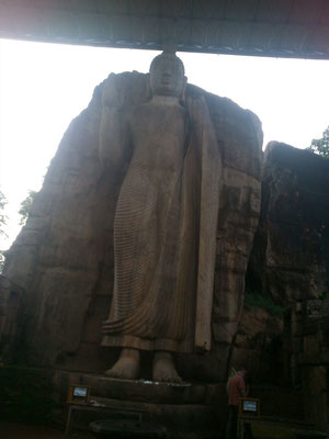 14 m hohe stehende Buddhastatue von Aukana