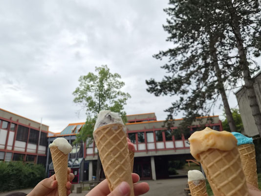 Der Eiswagen an der Steinenbergschule