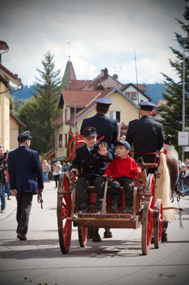 Historische Feuerwehrspritze Dillendorf von 1896  Foto: Sandra Schäffner