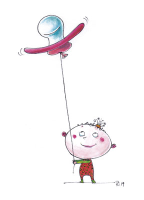Der Nuckelluftballon - Geburt eines Mädchens