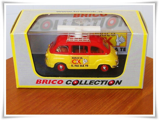 Brumm 1:43 - FIAT 600 Multipla 1956 - BC04 Serie Brico OK! "Brico Imbianchino"