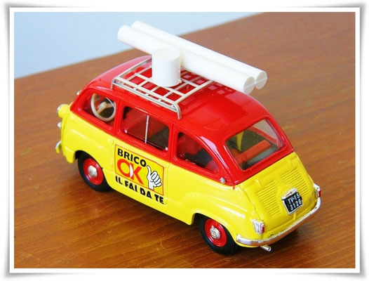Brumm 1:43 - FIAT 600 Multipla 1956 - BC04 Serie Brico OK! "Brico Imbianchino"
