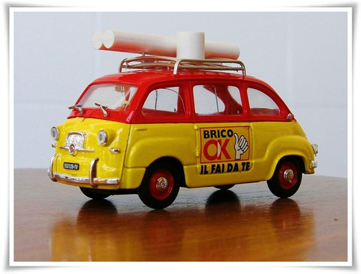 Brumm 1:43 - FIAT 600 Multipla 1956 - BC04 Serie Brico OK! "Brico Imbianchino"