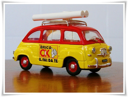 Brumm 1:43 - FIAT 600 Multipla 1956 - BC04 Serie Brico OK! "Brico Imbianchino"