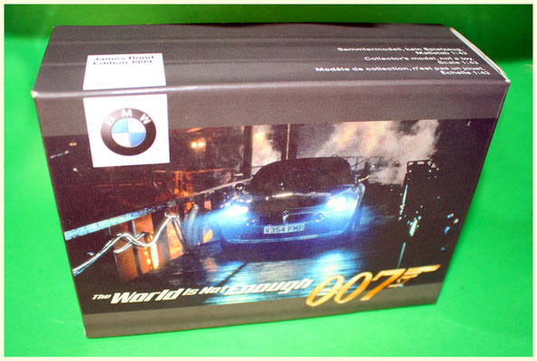 Minichamps 1:43 - BMW Z8 - cod. 80420007666 - 007 James Bond Collection 1999  "The World Is Not Enough" 