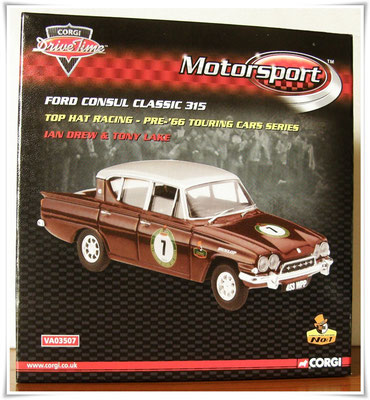 Corgi 1:43 - Serie Motorsport - Ford Consul Classic 315 TCS '66