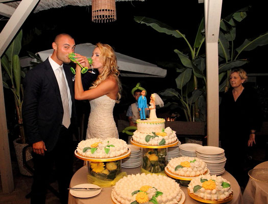 Fotografo Matrimonio Bordighera torta nunziale