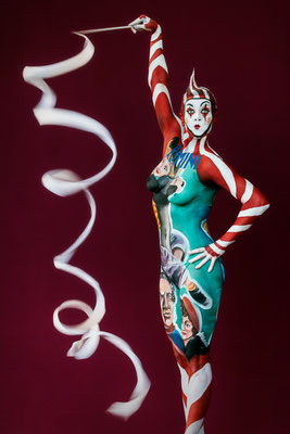 Bodypainting. Photo by Karin Upahl / Artist Marilena Cen 