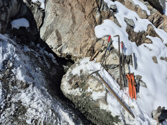 Kluft am Brunnifirn, Oberalpstockgebiet, Uri, Schweiz