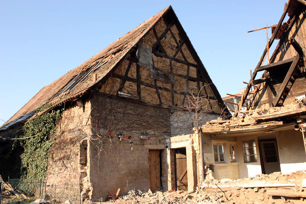 Adlerstraße 68, Haupthaus Abriss 2012