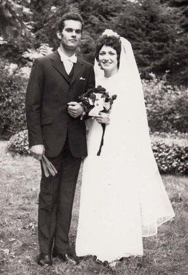 10.9.1970 in Sézanne Helmut Hitscherich & Marie-Claude Charon erste Malsch-Sézanne Hochzeit