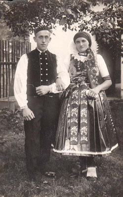 6.9.1937 Kriwy Christine geb. Richter & Anton in Rosternitz (Tschecheslowakai) (Wischau) Vertriebene 