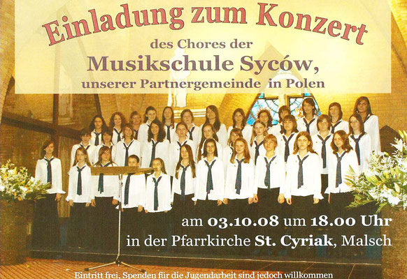 2008 Konzert der Musikschule Syców 2008