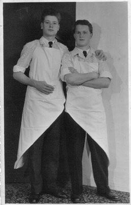 Gesellen Kurt Kühn und Albert Oberle, ca. 1951